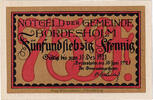 Deutschland 75 Pfennig Geldschein, Bordesholm, Forêt, 1921 UNZ- Mehl:144.2 -