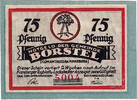 Deutschland 75 Pfennig Geldschein, Borstel, village, UNZ-, Mehl:145.1 -
