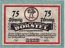 Deutschland 75 Pfennig Geldschein, Borstel, ferme, UNZ-, Mehl:145.1 -