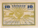 Deutschland 10 Pfennig Geldschein, Schaala 10 Pfennig paysage 1921-08-15, UNZ- Mehl:1170.1 -
