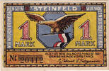 Deutschland 1 Mark Geldschein, Steinfeld, cheval 1921-11-30, UNZ- Mehl:1262.6 -