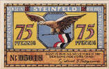 Deutschland 75 Pfennig Geldschein, Steinfeld, moulin, UNZ- Mehl:1262.6 -