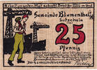 Deutschland 25 Pfennig Geldschein, Blumenthal, Usine 1921 UNZ- Mehl:123.1 -