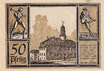 Deutschland 50 Pfennig Geldschein, Auma, Eglise 1921-11-01, UNZ- Mehl:55.4a -