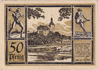 Deutschland 50 Pfennig Geldschein, Auma, Eglise 1921-11-01, VZ+ Mehl:55.4a -