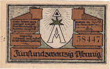 Deutschland 25 Pfennig Geldschein, Arolsen, château, UNZ-, Mehl:44.1a -