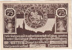 Deutschland 75 Pfennig Geldschein, Bürgel, chevalier 1921 UNZ- Mehl:201.1a -