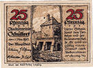 Deutschland 25 Pfennig Geldschein, Schuttorf, château, UNZ- Mehl:1202.1 -