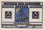 Deutschland 50 Pfennig Geldschein, Bevern, Forêt 1921-12-31, UNZ- Mehl:97.1a -