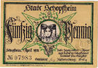 Deutschland 50 Pfennig Geldschein, Schopfheim, Port 1921, UNZ- Mehl:1201.2 -