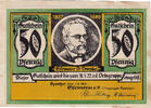 Deutschland 50 Pfennig Geldschein, Speicher, château, 1922 UNZ- Mehl:1248.1 -