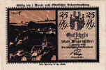 Deutschland 25 Pfennig Geldschein, Berga, cheval 1921-10-01, UNZ- Mehl:77.1 -