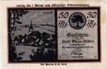 Deutschland 50 Pfennig Geldschein, Berga, village 1921-10-01, UNZ- Mehl:77.1 -