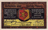 Deutschland 50 Pfennig Geldschein, Barntrup, champs 1921-11-20, UNZ- Mehl:66.1 -