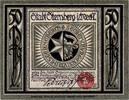 Deutschland 50 Pfennig Geldschein, Sternberg, Eglise 1922, UNZ- Mehl:1268.2 -