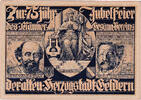 Deutschland 75 Pfennig Geldschein, Geldern, Blason 1922-08-21, UNZ- Mehl:415.4 -