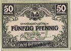 Deutschland 50 Pfennig Geldschein, Striegau, mairie 1920 UNZ- Mehl:S124.2d -
