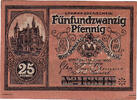 Deutschland 25 Pfennig Geldschein, Striegau, village 1920 UNZ- Mehl:S124.2c -