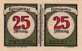 Deutschland 25 Pfennig Geldschein, Königsaue, danse, 1921 UNZ- Mehl:721.1a -