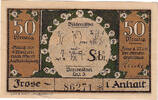 Deutschland 50 Pfennig Geldschein, Frose, paysage 1920-06-27, UNZ- Mehl:398.3a -