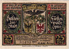 Deutschland 25 Pfennig Geldschein, Fürstenwalde, 25 Pfennig victoire 1921 UNZ- Mehl:403.1a -