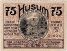 Deutschland 75 Pfennig Geldschein, Husum, village 1922-03-31, UNZ- Mehl:640.1a -