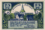 Deutschland 75 Pfennig Geldschein, Scheebel, personnage, 1922 UNZ- Mehl:1174.2 -
