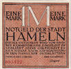 Deutschland 1 Mark Geldschein, Hameln, personnage 1921 UNZ- Mehl:566.1a -