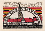 Deutschland 50 Pfennig Geldschein, Schoppenstedt 50 Pfennig potence 1921 UNZ- Mehl:1199.1a -