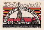 Deutschland 50 Pfennig Geldschein, Schoppenstedt, Texte 1921 UNZ- Mehl:1199.1a -