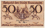 Deutschland 50 Pfennig Geldschein, Fraustadt, château, UNZ-, Mehl:F18.10a -