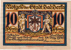 Deutschland 10 Pfennig Geldschein, Berka, Blason 1920-08-20, UNZ- Mehl:79.1a -