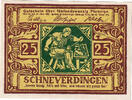 Deutschland 25 Pfennig Geldschein, Schneverdingen, 25 Pfennig 1922, UNZ- Mehl:1193.1 -