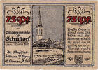 Deutschland 75 Pfennig Geldschein, Schuttorf, Véhicule, 1921 UNZ- Mehl:1202.1 -