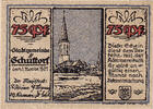 Deutschland 75 Pfennig Geldschein, Schuttorf, Ville, 1921 UNZ- Mehl:1202.1 -