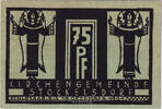 Deutschland 75 Pfennig Geldschein, Stockelsdorf, ange, 1921 UNZ- Mehl:1271.1 -