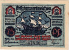 Deutschland 75 Pfennig Geldschein, Stettin, personnage, 1922 VZ+ Mehl:1270.4a -