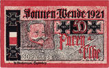 Deutschland 50 Pfennig Geldschein, Sonnen, portrait 2, UNZ-, Mehl:1047.6 -