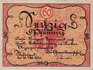 Deutschland 60 Pfennig Geldschein, Stedesand, 60 Pfennig personnage 1920 UNZ- Mehl:1259.1c -