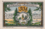 Deutschland 50 Pfennig Geldschein, Bockswiese, banc 1922-10-01 UNZ- Mehl:131.1 -