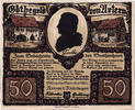 Deutschland 50 Pfennig Geldschein, Artern, personnage, UNZ-, Mehl:46.3 -