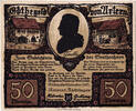 Deutschland 50 Pfennig Geldschein, Artern, personnage 2, UNZ-, Mehl:46.3 -
