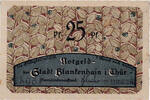 Deutschland 25 Pfennig Geldschein, Blankenhain, parc, UNZ-, Mehl:117.2 -