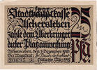 Deutschland 25 Pfennig Geldschein, Aschersleben, manoir, 1921 UNZ- Mehl:50.3 -