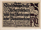 Deutschland 25 Pfennig Geldschein, Aschersleben, château, 1921 UNZ- Mehl:50.3 -