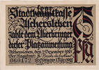 Deutschland 75 Pfennig Geldschein, Aschersleben, rue 1921-12-01 UNZ- Mehl:50.3 -