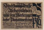 Deutschland 25 Pfennig Geldschein, Aschersleben, paysage, 1921 UNZ- Mehl:50.6 -