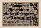 Deutschland 25 Pfennig Geldschein, Aschersleben, Animaux, 1921 UNZ- Mehl:50.6 -