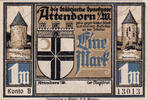 Deutschland 1 Mark Geldschein, Attendorn, tour, UNZ-, Mehl:51.1c -