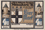 Deutschland 4 Mark Geldschein, Attendorn, champs, UNZ-, Mehl:51.1c -